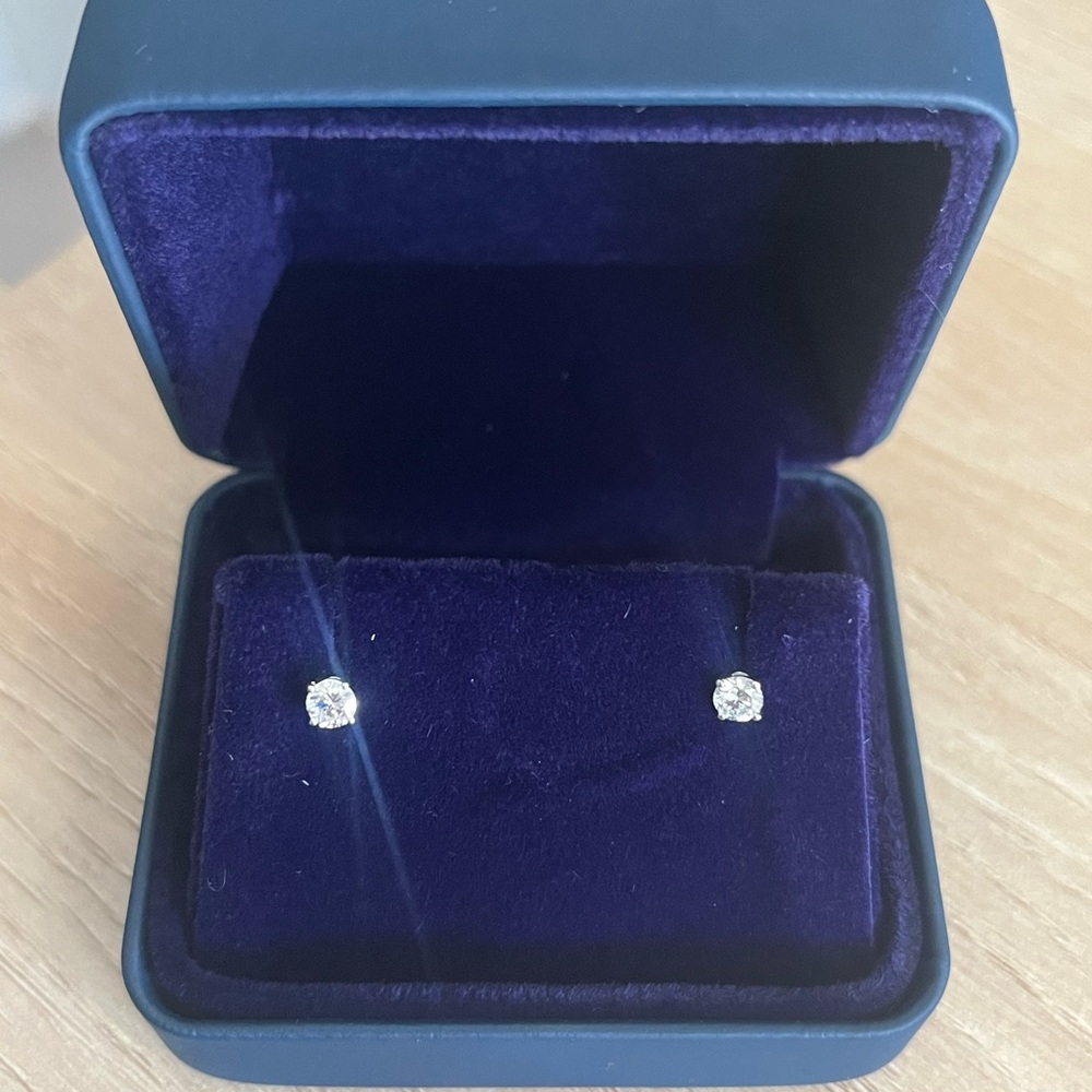 0.3 carat lab grown diamond earrings